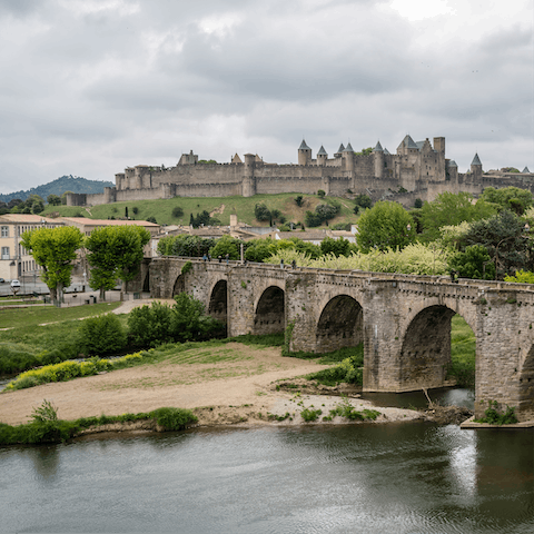 Stay just a twenty-minute drive from Carcassonne