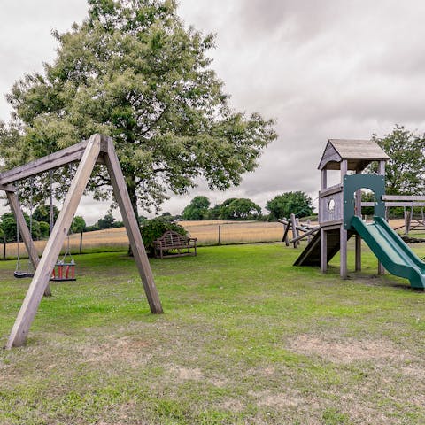 Keep the kids occupied in the complex's children's playground