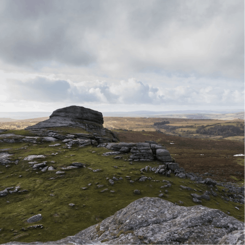 Stay in the heart of Dartmoor National Park and explore walking trails across the heaths