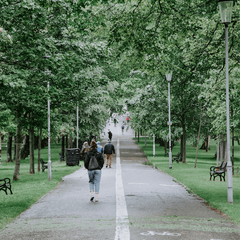 Stroll through The Meadows, a five-minute walk from your doorstep