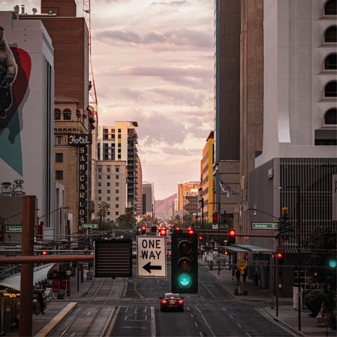 Stay in the heart of Downtown Phoenix, with its array of bars, restaurants and shops