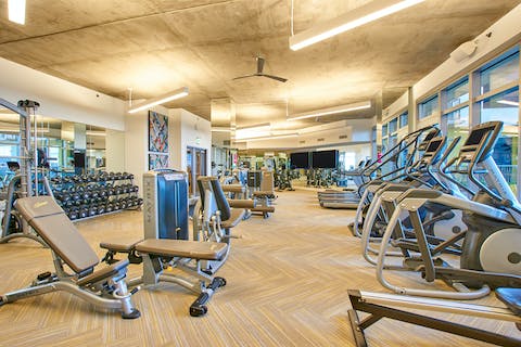 Start your day with an invigorating workout in the fitness room