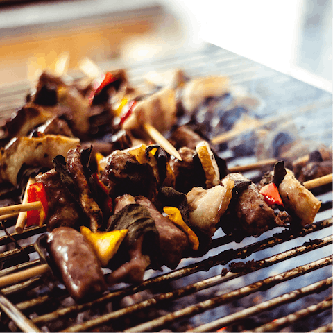 Grill up something tasty on the barbecue on a sunny afternoon