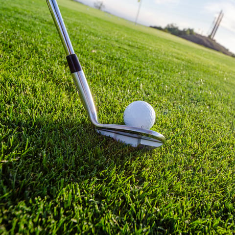 Show off your skills on the nearby golf course
