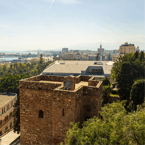 Visit the Alcazaba fortress palace, just a short walk from your building