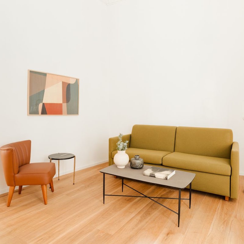 Kick back in the minimalist living area with a glass of Italian wine after an exciting day of sightseeing