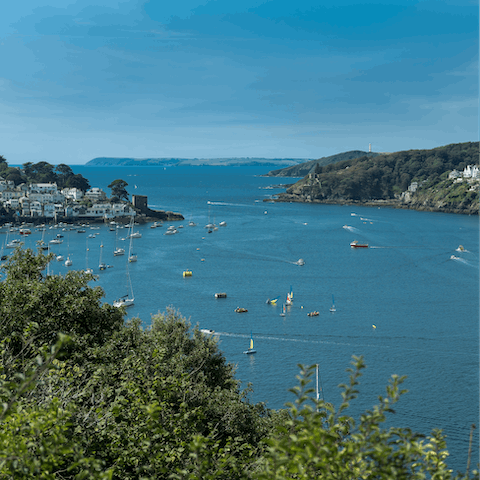 Eat ice cream at Fowey Harbour and watch the boats come and go – it's a nine-minute walk