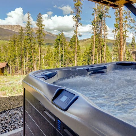 Make the most of the outdoor hot tub