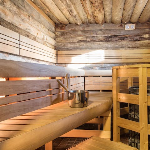 Embrace Finnish culture and de-stress in the sauna 