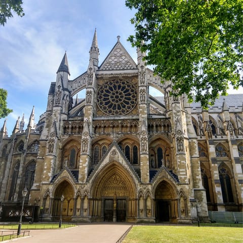 Hop on the tube to Westminster to admire the Abbey