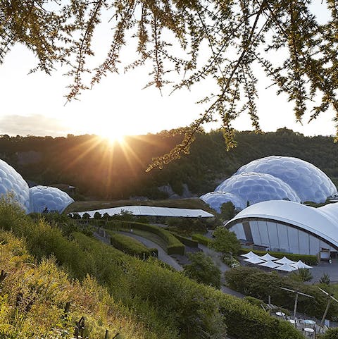 Find inspiration on your doorstep – the Eden Project is only a twenty–minute drive
