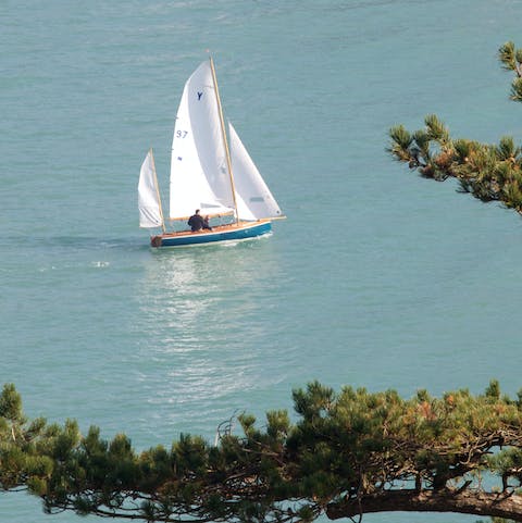 Head to the coast for a spot of sailing – both Salcombe and Dartmouth are just over an hour's drive