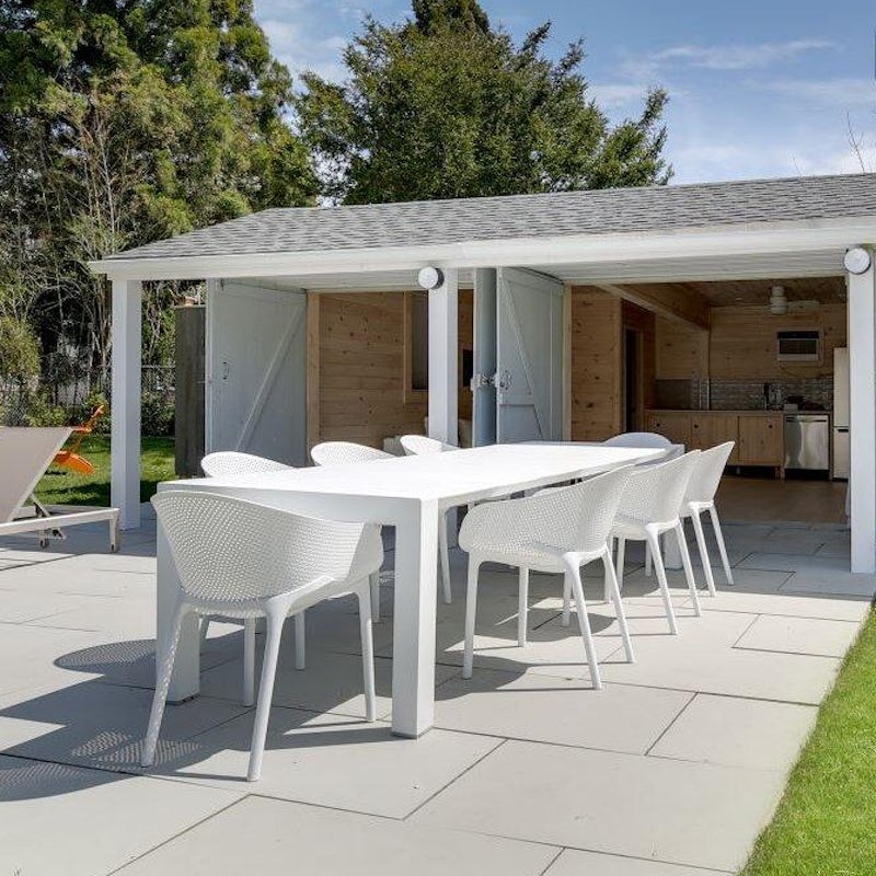 Sit down to a delicious spread in the garden
