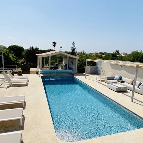 Take it easy by the pool with a day of reclining on the loungers or chatting on the sofas