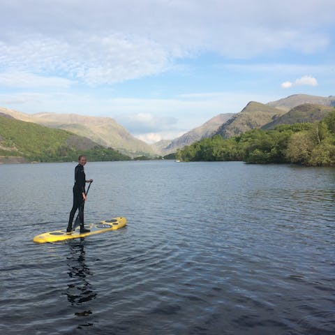 Take a SUP out to fully enjoy the jaw-dropping location