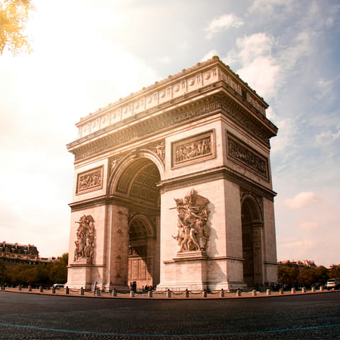 Stay in the heart of Paris, a short walk from the Arc de Triomphe