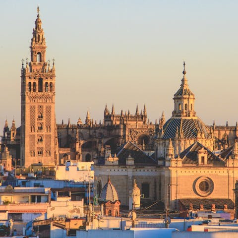 Explore Seville, including the cathedral just over 1 kilometre away