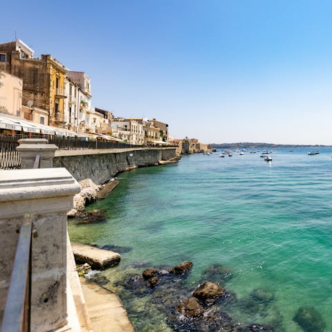 Take a drive to one of east Sicily's many delights, such as the ancient city of Syracuse