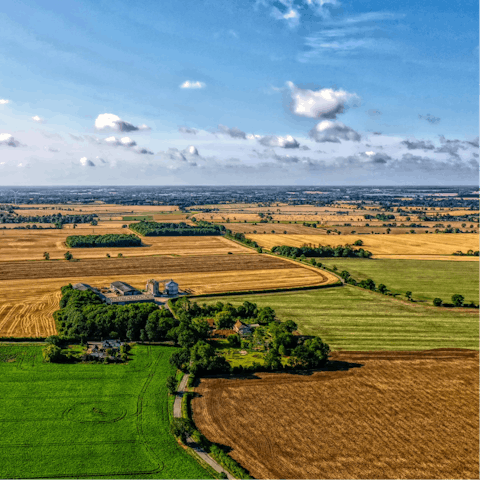 Explore the marvellous Suffolk countryside just outside the village of Cavendish