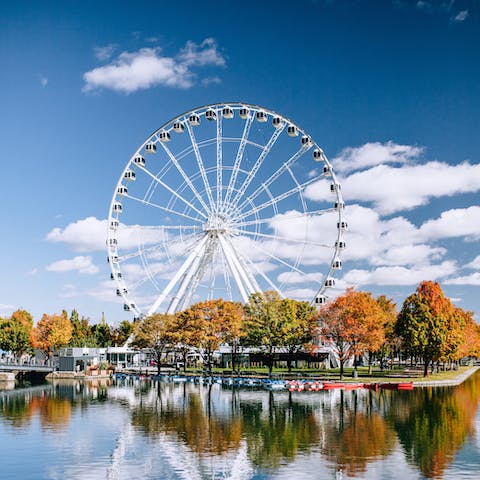 Admire Montreal from the Old Port – a twenty-seven minute train journey