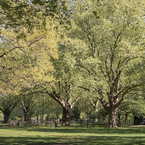 Head to London Fields for a sunny picnic or an afternoon amble, just across the street