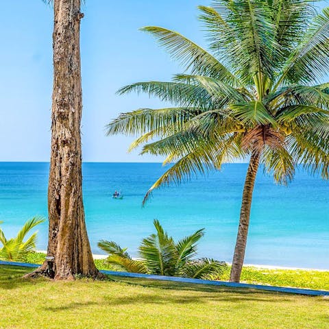 Venture out onto the beachfront for an uninterrupted view of the azure seascape and skyline