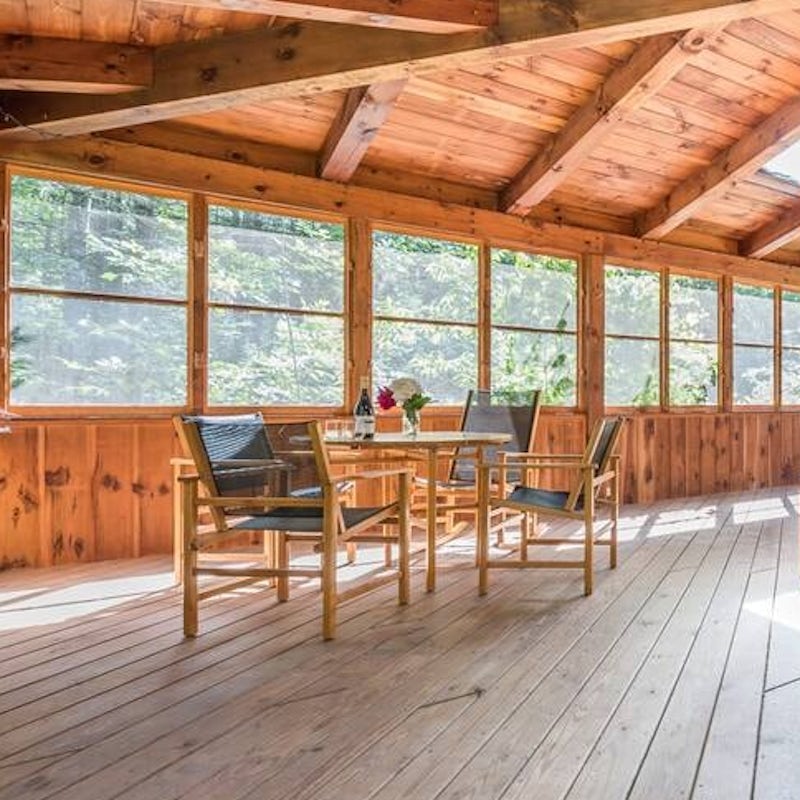 Serve up homemade meals on the covered terrace decking