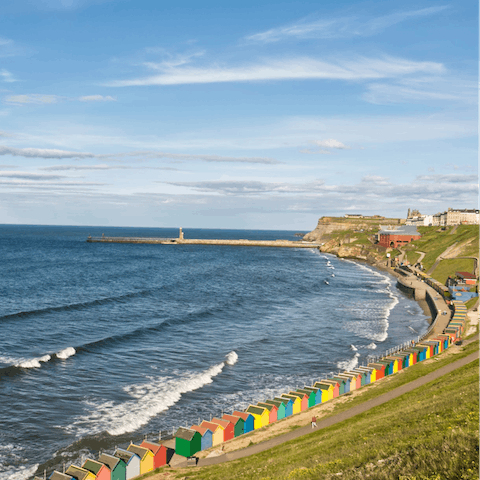 Stroll along the Blue Flag West Cliff Beach – it's thirteen minutes away on foot