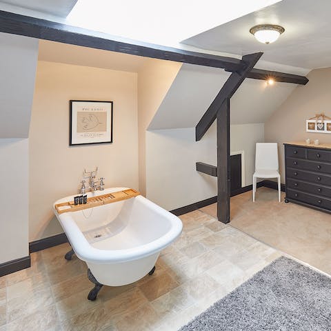 Soak in the tub and feel your worries melt away