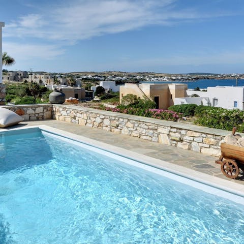 Take a dip in the private pool with fantatsic views