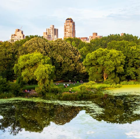 Soak up the magic of New York from Central Park – a short walk away