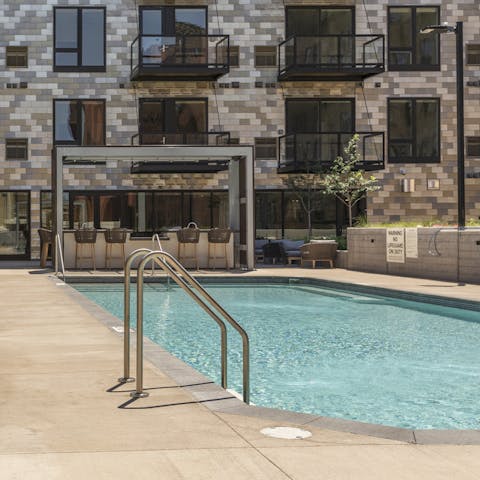 Go for a dip in the shared pool when the Minneapolis sun shines