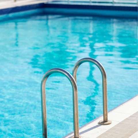 Enjoy a refreshing dip in the on-site swimming pool
