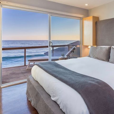 Wake up to the salty sea breeze wafting straight into your bedroom