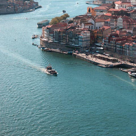 Cross the Douro river – reachable in fifteen-minute by car