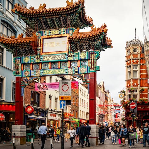 Stroll through Chinatown, it's only a four-minute walk away