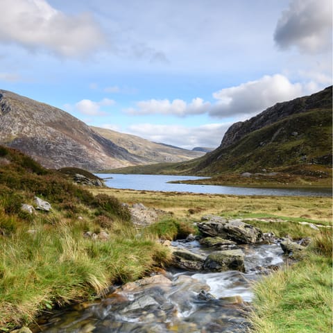 Don your hiking boots and drive thirty minutes to Snowdonia National Park 