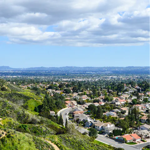 Explore the San Fernando Valley, known for its famous film studios