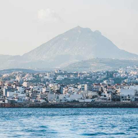Set sail on a boat trip from nearby Heraklion