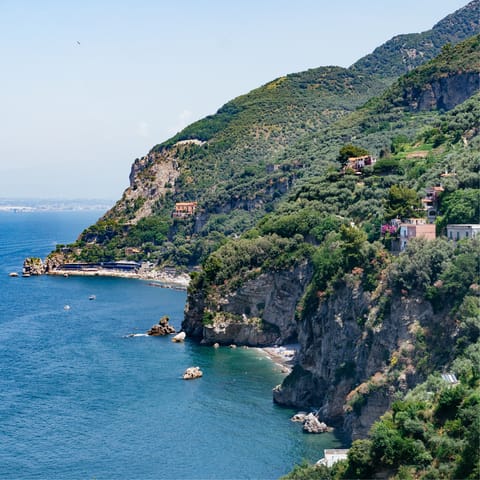 Nip into nearby Vico Equense and enjoy views over the Gulf of Naples