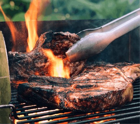 Cook up a delicious grilled feast at the barbecue station