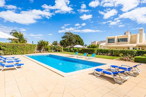 Cool off from the Algarve heat with a swim in the private pool