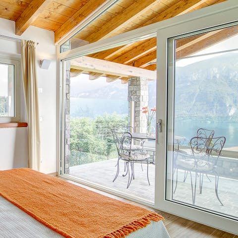 Hop onto your balcony and wake up to the view of Lake Como for the most wonderful start to the day