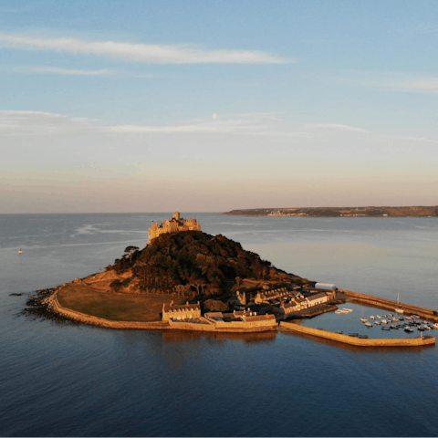 Wander over to St Michael's Mount, a historic castle overlooking Marazion