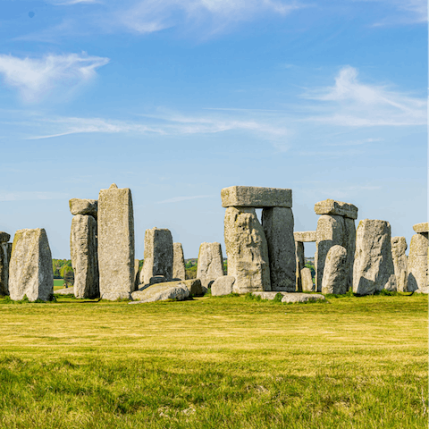 Drive over to Stonehenge in twenty minutes and marvel at the landmark up close