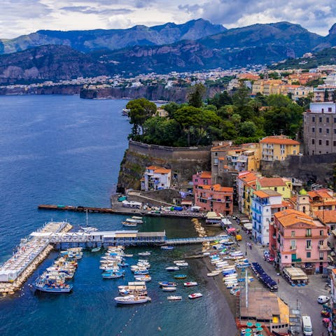 Explore nearby Sorrento with its pretty marina