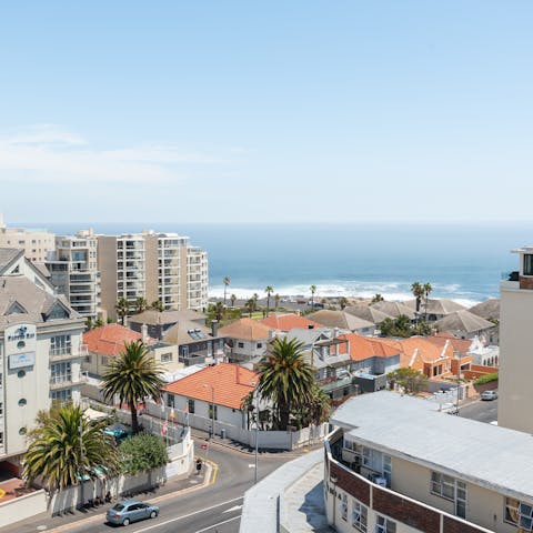 Stay just steps from Sea Point promenade and its sandy beaches