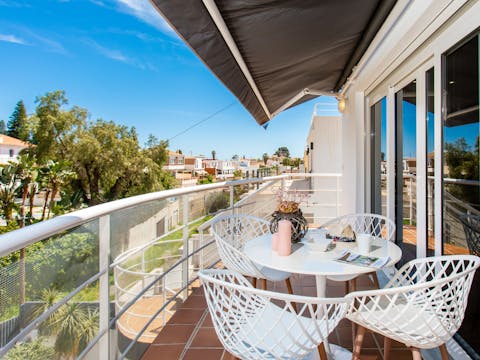 Start the day with a quiet coffee out on one of the balconies