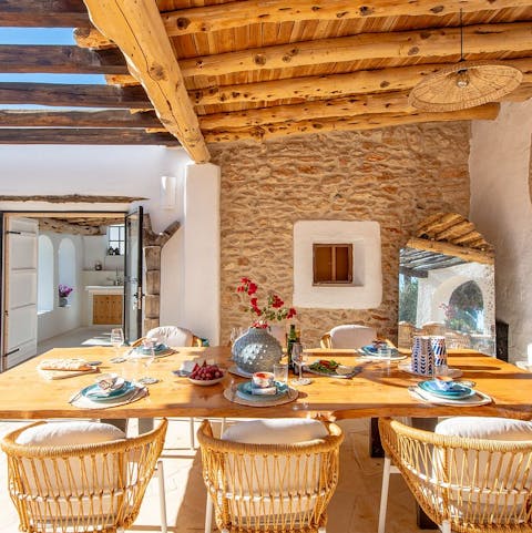 Savour blissful evenings relaxing on the terrace