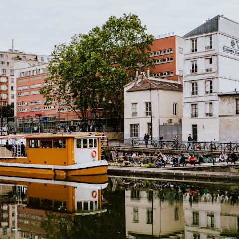 Discover the Canal Saint-Martin, a short stroll away